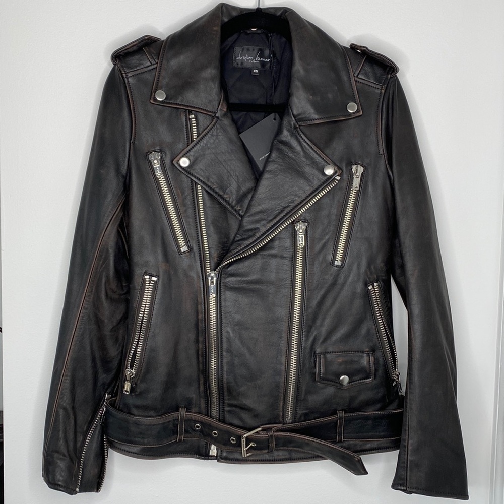 Designer Christian Benner Leather Jacket - Picture 1 of 8